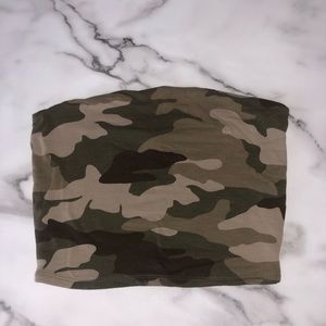 Camo tube top